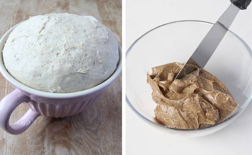 1. Gör degen enligt receptet och låt den jäsa under bakduk i ca 45 min. Blanda under tiden ihop alla ingredienserna till fyllningen i en skål.
