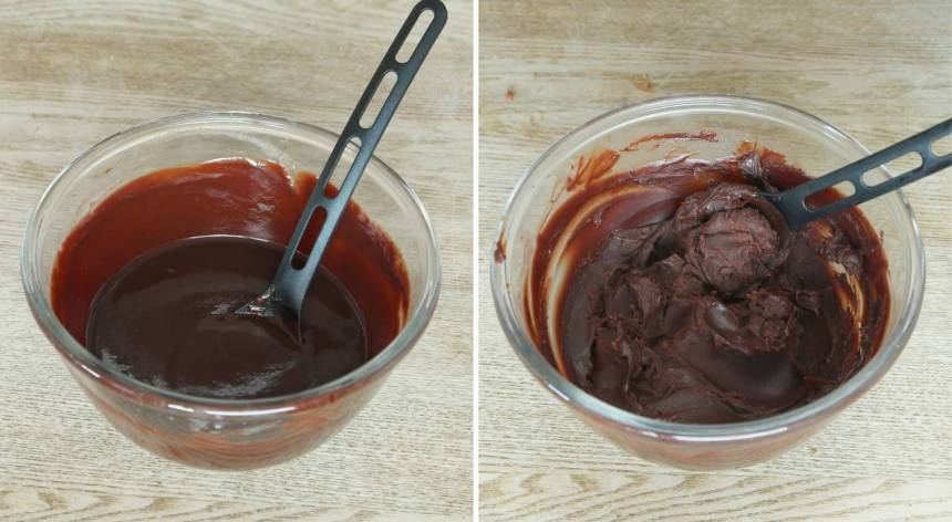 4. Blanda ihop allt till en chokladkräm. Ställ den i kylen för att stelna.