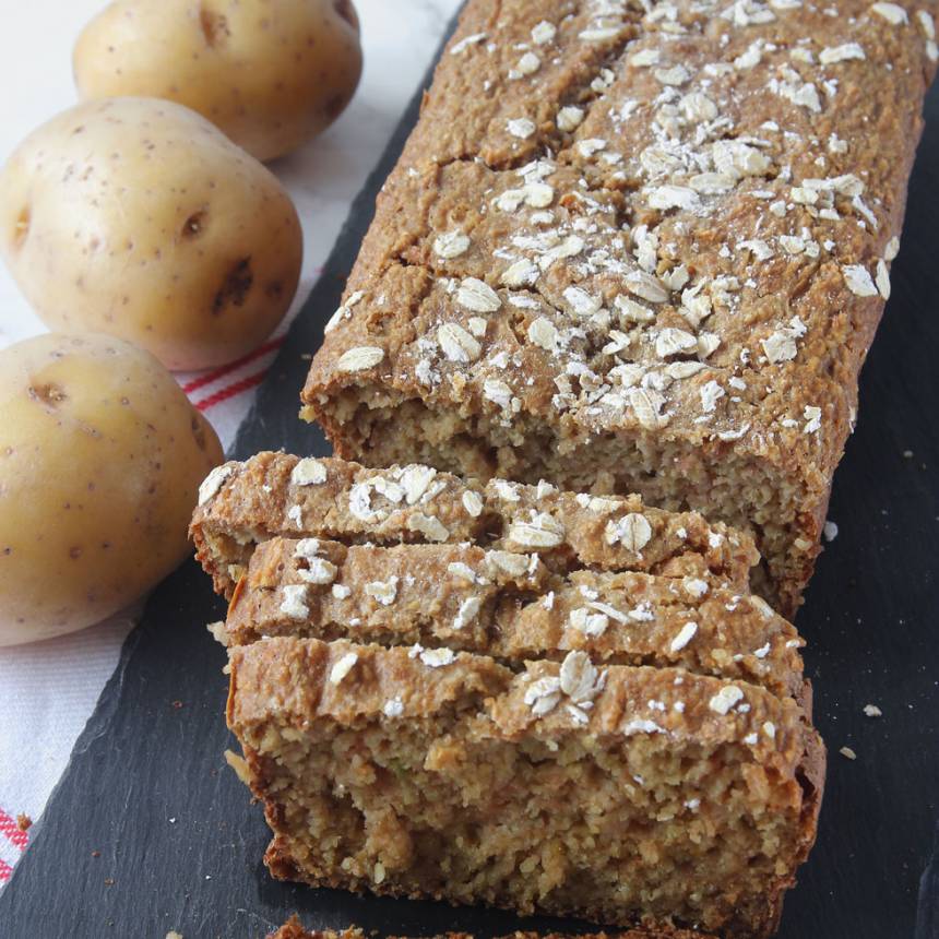 Nyttig, supersaftig och god potatislimpa utan vetemjöl (behöver inte jäsa). Klicka på bilden för recept!